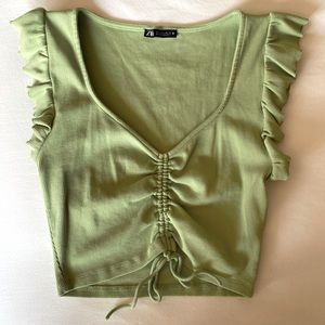 Green Zara Top